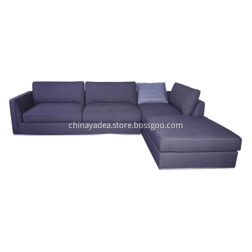 Grey Fabric Richard Left Sectional Sofa